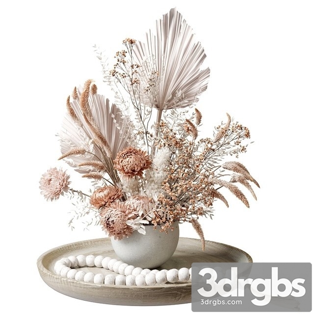 Bouquet of Dried Flowers With Chrysanthemums 34 3dsmax Download - thumbnail 1