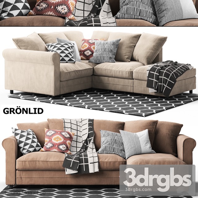Gronlidcorner  Sofa 3dsmax Download - thumbnail 1
