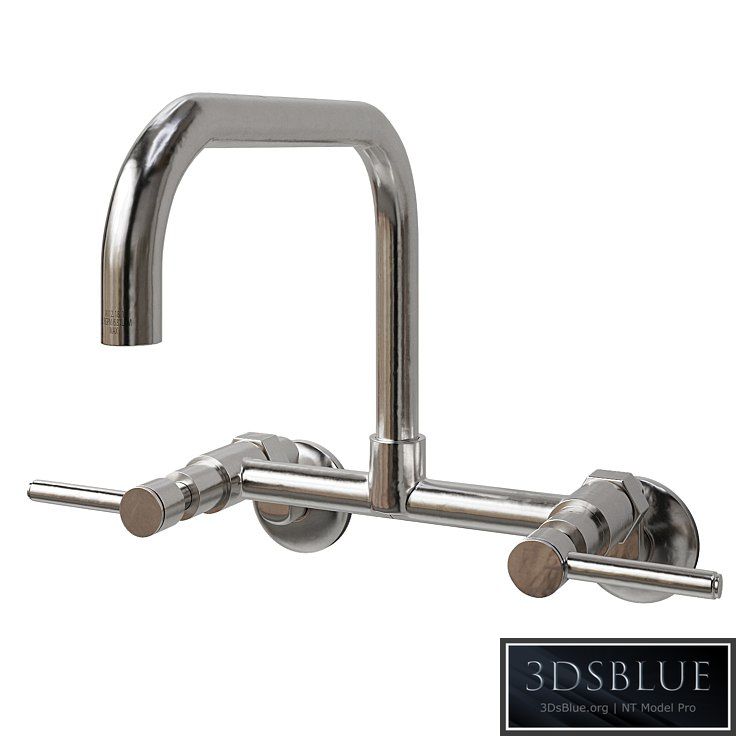 CONCORD TWO-HANDLE 2-HOLE WALL MOUNT KITCHEN FAUCET(KS813SB)