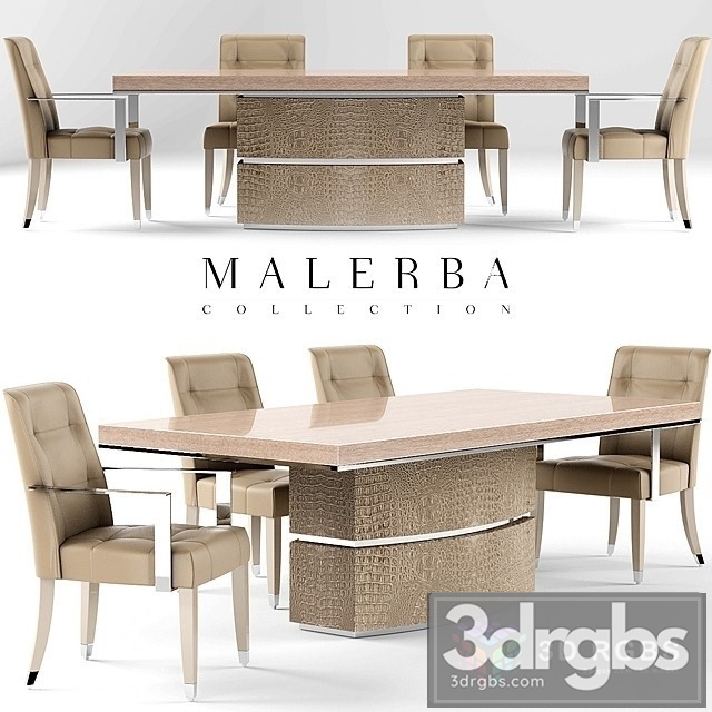 Table and Chair Malerba 3dsmax Download