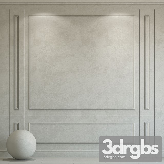 Decorative Plaster With Molding 221 3dsmax Download - thumbnail 1