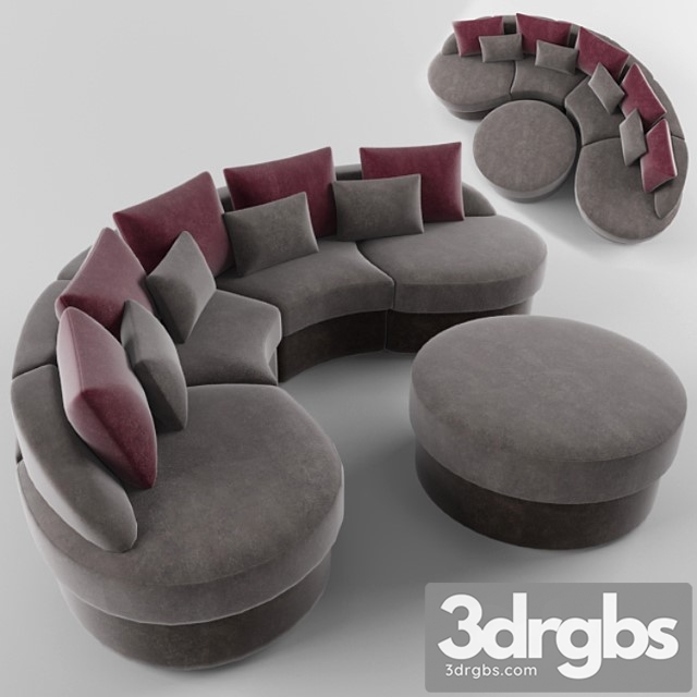 Sofa 308 3dsmax Download - thumbnail 1