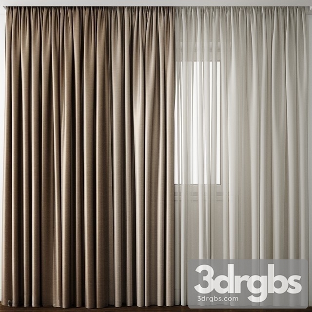 Fabric Curtain 24 3dsmax Download - thumbnail 1