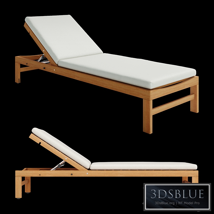 Deck chair Ethimo Sand 3DS Max - thumbnail 3