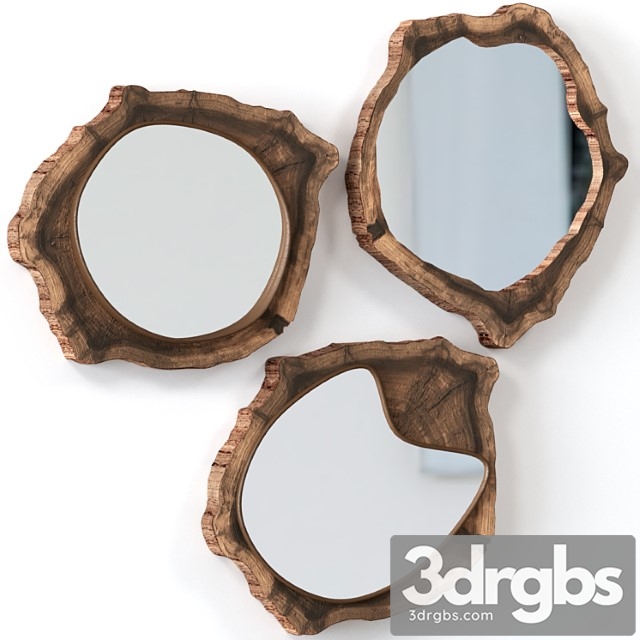 Collection of slab mirrors. 3dsmax Download - thumbnail 1