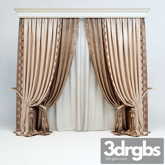 Curtains in a Classic Style 3dsmax Download - thumbnail 1