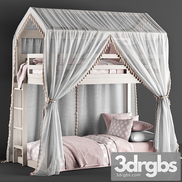 Rh Cole House Bunk Bed 3dsmax Download - thumbnail 1
