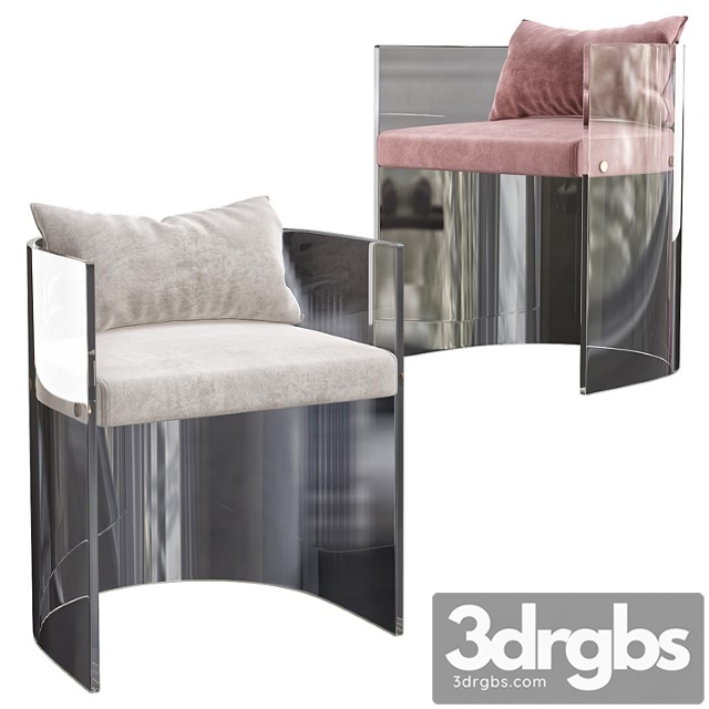 Vonvik acrylic cheap plastic chair 2 3dsmax Download - thumbnail 1