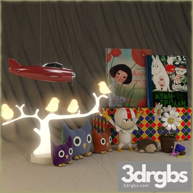 Toys and Books 3dsmax Download - thumbnail 1