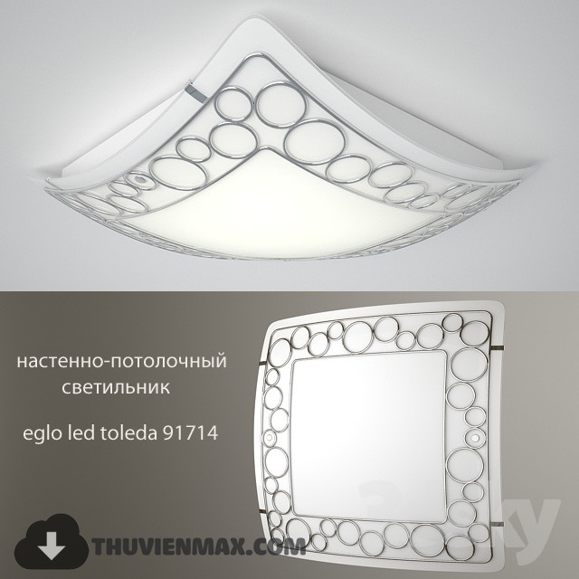 Wall and ceiling lamps EGLO LED TOLEDA 91714 3DS Max - thumbnail 3