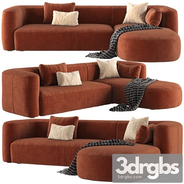 Mellow Sectional Sofa By Acanva 1 3dsmax Download - thumbnail 1