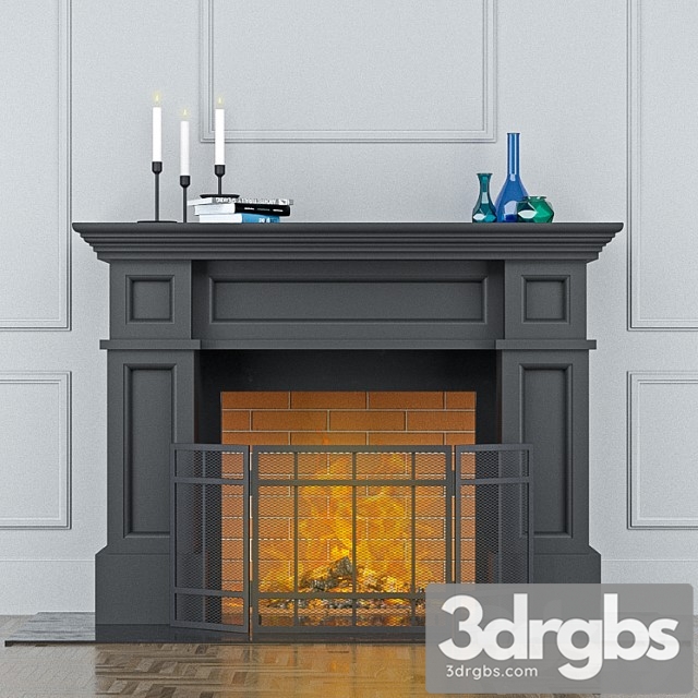 Fireplace With Screen 3dsmax Download