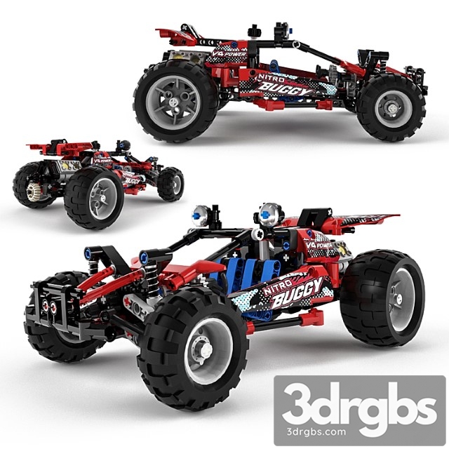 Toy Lego Technic Buggy 3dsmax Download - thumbnail 1