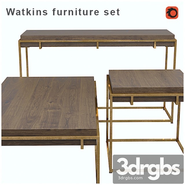 Watkins furniture set 2 3dsmax Download - thumbnail 1