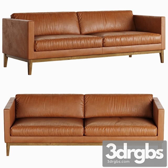 Swedese madison leather sofa 2 3dsmax Download - thumbnail 1