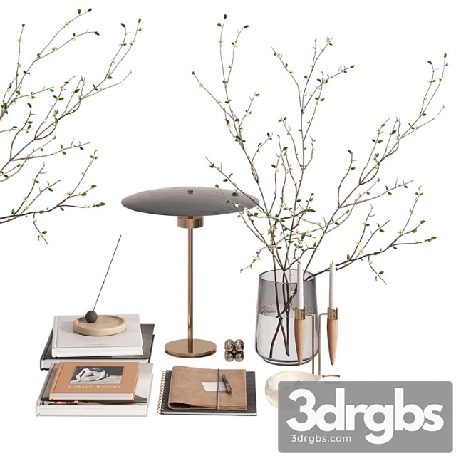 Decorative Set With Cherry Branches 1 3dsmax Download - thumbnail 1