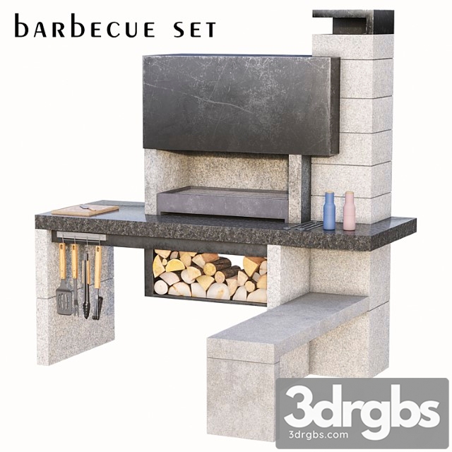 New jersey barbecue grill (1 barbecue) 3dsmax Download - thumbnail 1