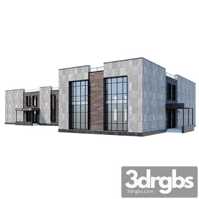 Office building 2 3dsmax Download - thumbnail 1