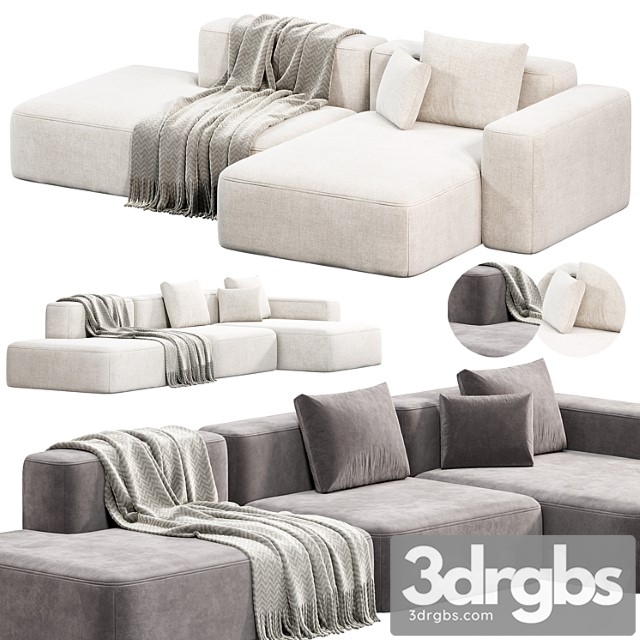 Mags Soft 2 5 Seater Sofa By Hay Divany 10 3dsmax Download - thumbnail 1