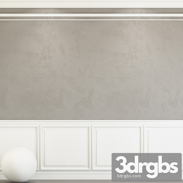Decorative plaster with molding 91 3dsmax Download