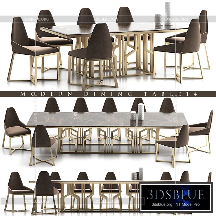 DINING TABLE 14 3DS Max - thumbnail 3