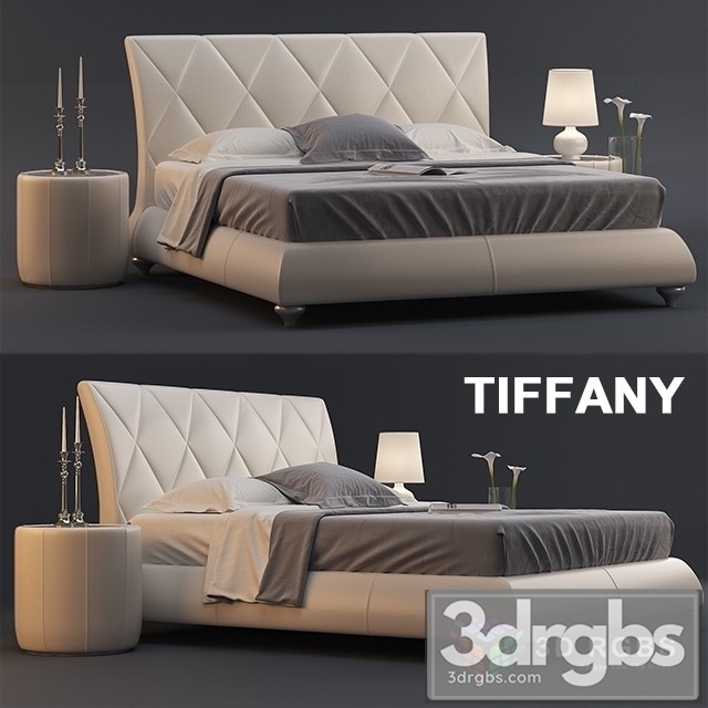 Tiffany Bed 3dsmax Download - thumbnail 1