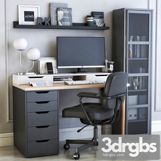 Ikea office workplace 36 2 3dsmax Download - thumbnail 1