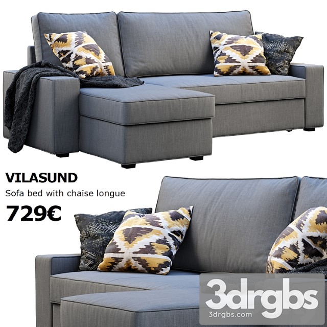 Ikea vilasund sofa 2 3dsmax Download - thumbnail 1