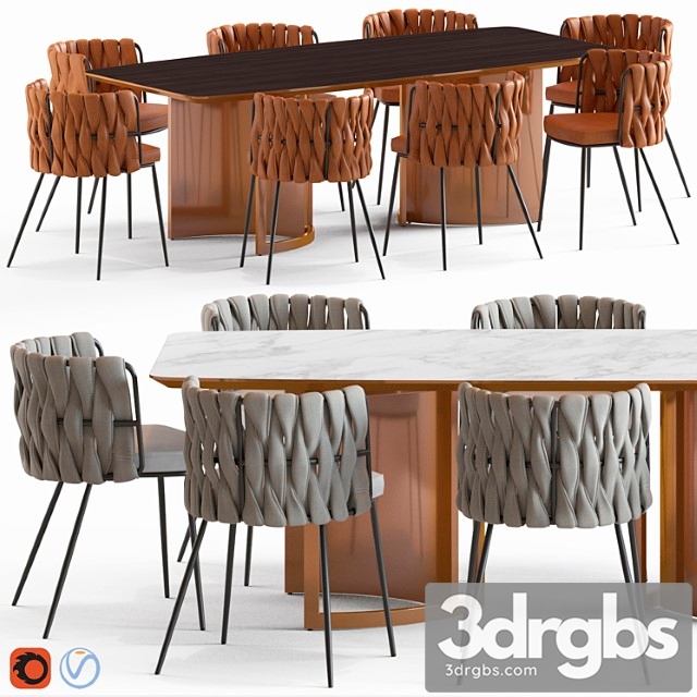 Loftdesigne chair 2678 and table 6838 2 3dsmax Download - thumbnail 1