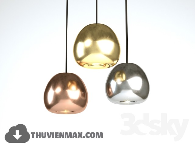 Tom Dixon Void Mini Copper Pendant 3DS Max - thumbnail 3