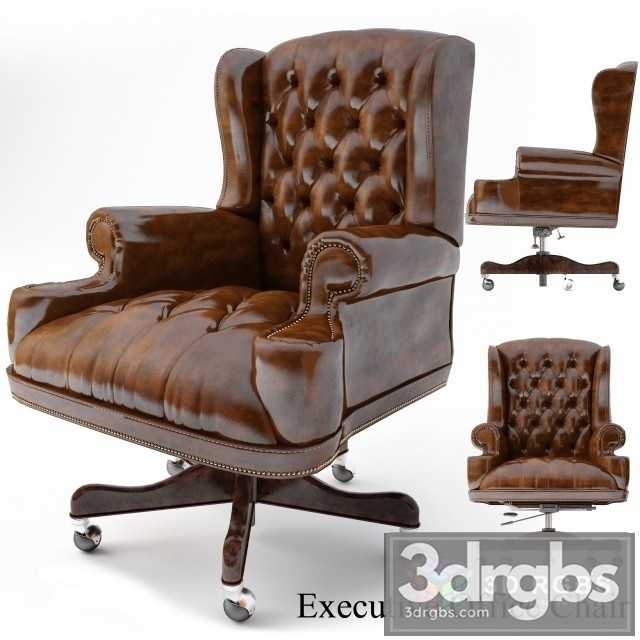 Executive Office Chair 3dsmax Download - thumbnail 1