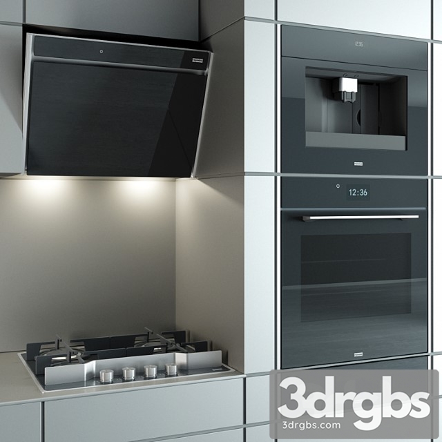 Kitchen Appliances Frames by Franke Black 2 3dsmax Download