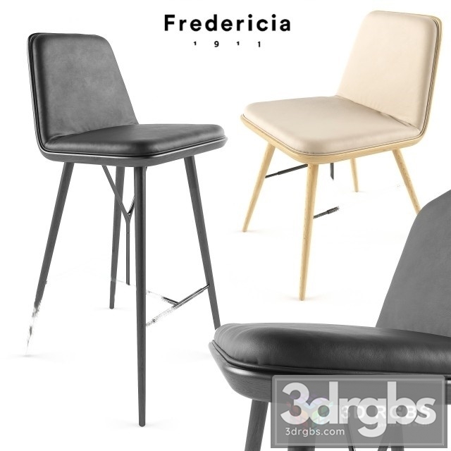 Fredericia Spine Barstool 3dsmax Download - thumbnail 1