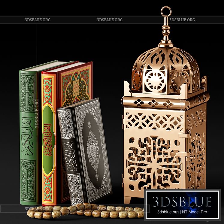 Decor set Quran 1 3DS Max - thumbnail 3