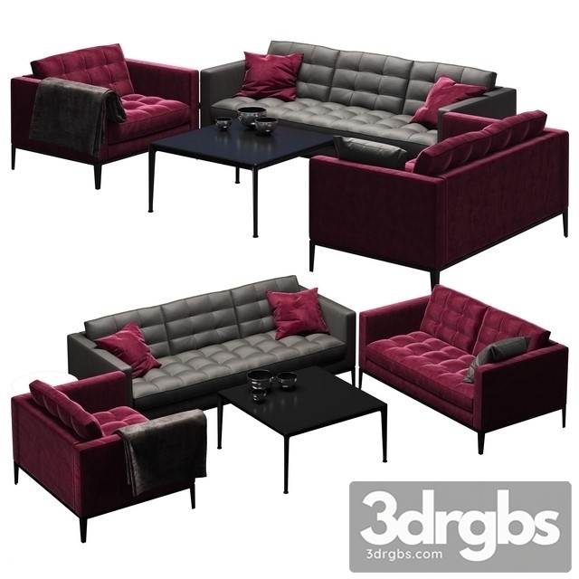 BB Italia AC Lounge Set Sofa 3dsmax Download - thumbnail 1