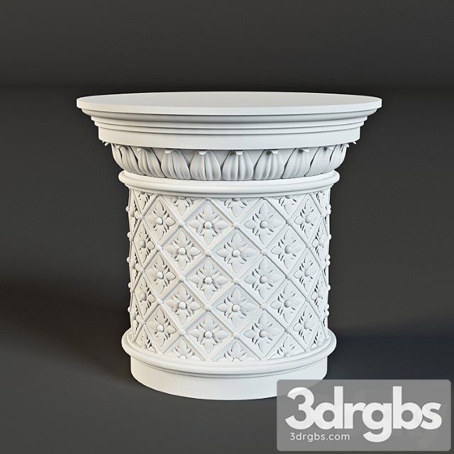 Decorative plaster Capitel – stucco baku 3dsmax Download - thumbnail 1