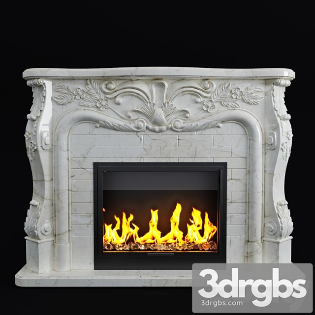 Classic fireplace delixuan 3dsmax Download - thumbnail 1