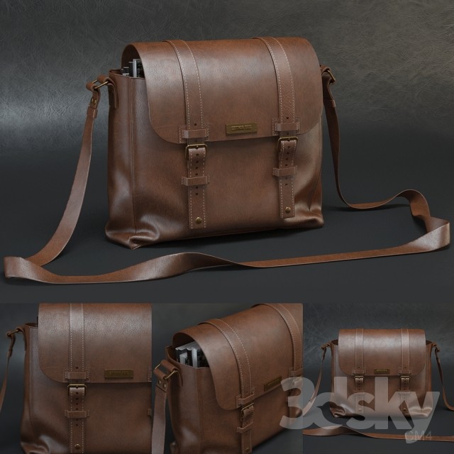 Leather bag 3DS Max - thumbnail 3
