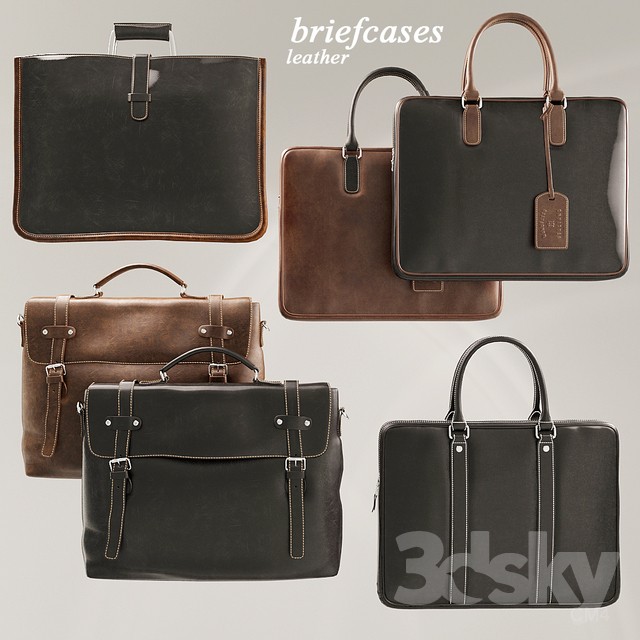 Briefcases Set 3DS Max - thumbnail 3