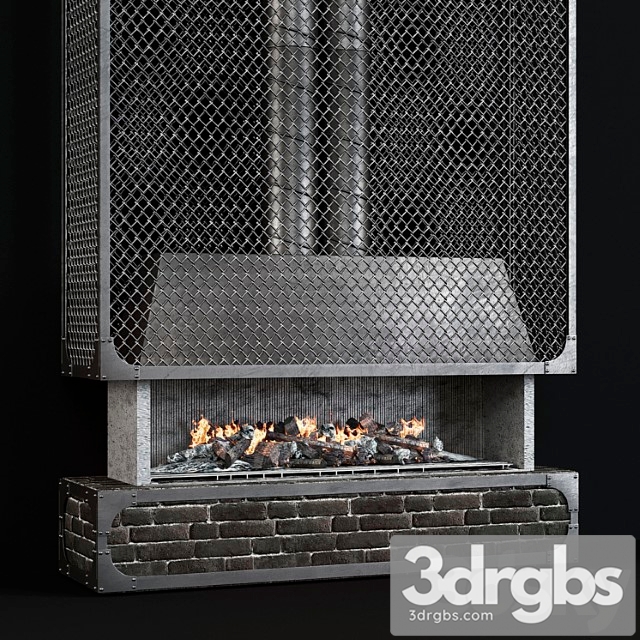 Contemporary Fireplace 35 3dsmax Download - thumbnail 1