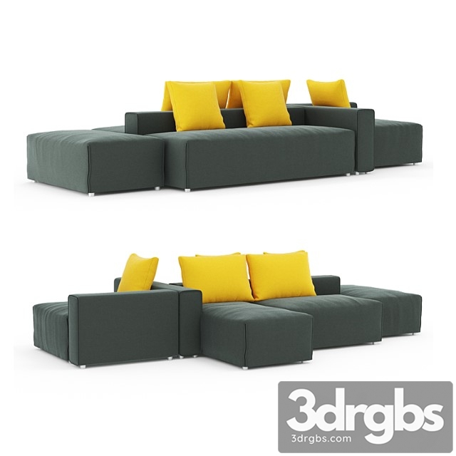 Modular sofa montis domino 2 3dsmax Download - thumbnail 1