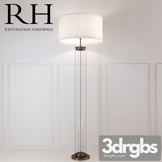Flatiron floor lamp by restoration hardware 3dsmax Download - thumbnail 1