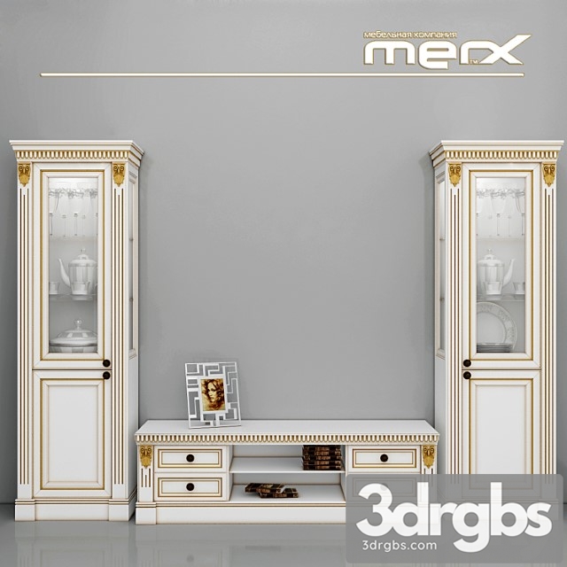 Sideboard and tv stand merx 2 3dsmax Download - thumbnail 1