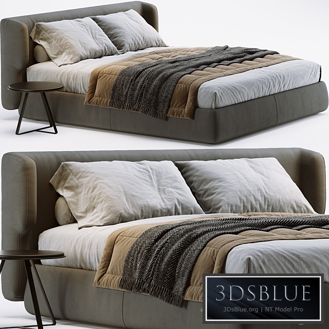 Ditre italia claire bed 3DS Max - thumbnail 3