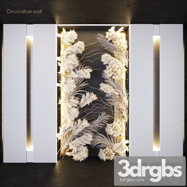 Decorative Wall Organic 3dsmax Download - thumbnail 1