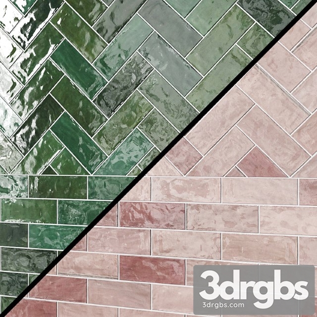 Portmore 3×8 glazed ceramic tile 3dsmax Download