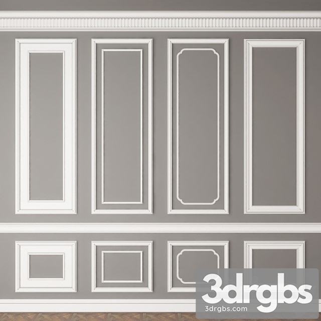 Decorative plaster Decorative molding 01 3dsmax Download - thumbnail 1