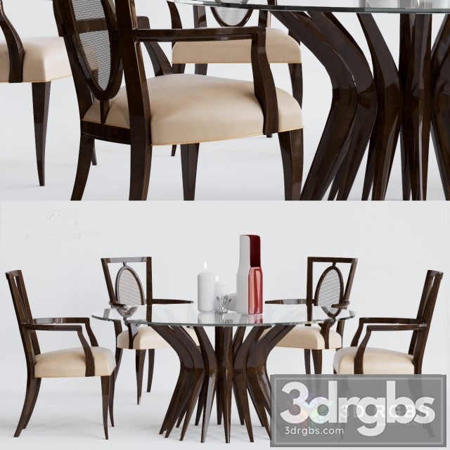 CG Garbo Table and Chair 3dsmax Download - thumbnail 1