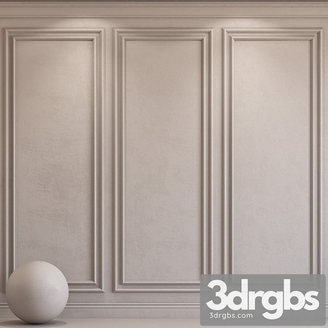 Decorative Plaster With Molding 71 3dsmax Download - thumbnail 1