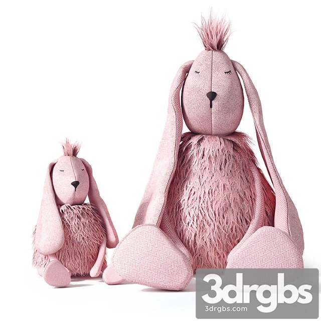 Toy Wooly plush bunny_2 3dsmax Download - thumbnail 1